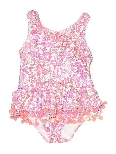 Pre-owned Nicole Miller Kids' One Piece Swimsuit In Pink