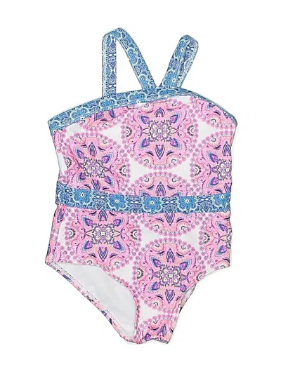 Pre-owned Nicole Miller Kids' One Piece Swimsuit In Pink