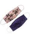 Nicole Miller Pack Of 2 Cloth Face Masks