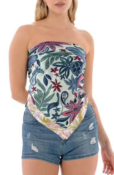 Nicole Miller Paisley Square Scarf In Neutral