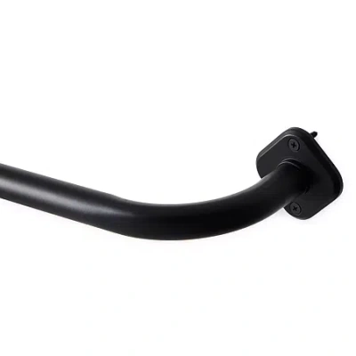 Nicole Miller Patio Country 1 In Adjustable Curtain Rod In Black
