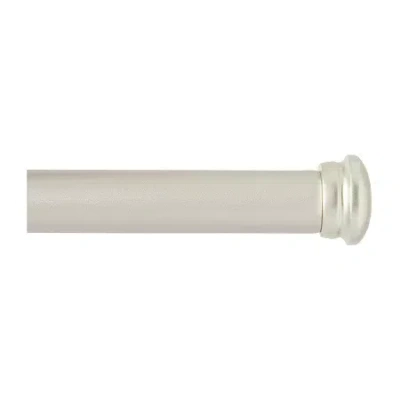 Nicole Miller Patio Country 1 In Adjustable Curtain Rod In Silver