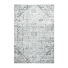 Nicole Miller Patio Sofia Fleur Medallion Loomed Rectangular Outdoor Area Rug In Gray
