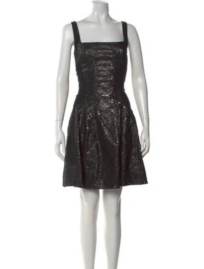 Pre-owned Nicole Miller Patterned Mini Dress W/ Tags In Multi