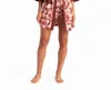 Nicole Miller Peached Jersey Three-piece Sleepwear Set In Cacao Floral In Multi
