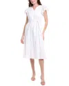NICOLE MILLER PENNY POPLIN MIDI DRESS
