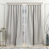 Nicole Miller Peterson Tab Top Light-filtering Set Of 2 Curtain Panel In Gray