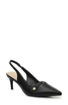 Nicole Miller Pointed Toe Slingback Pump In Black