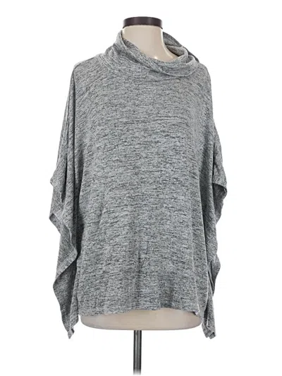 Pre-owned Nicole Miller Poncho In Gray