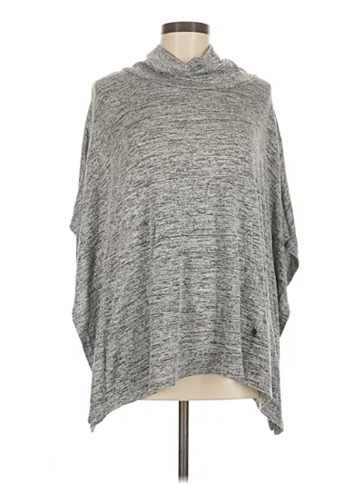 Pre-owned Nicole Miller Poncho In Gray