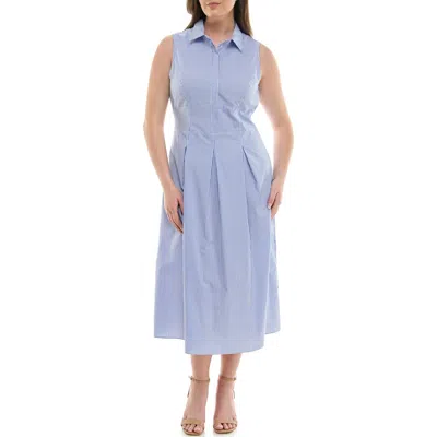 Nicole Miller Poplin Shirtdress In Multi