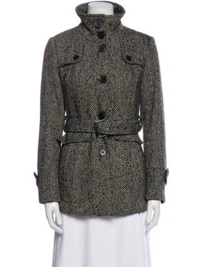 Pre-owned Nicole Miller Printed Coat In Multi