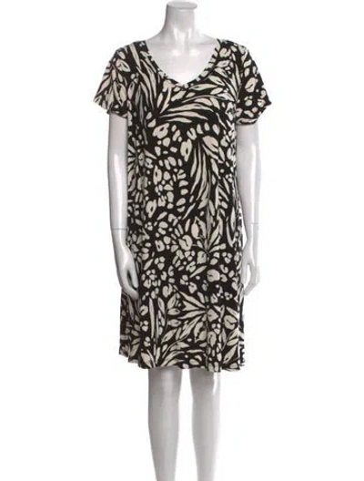 Pre-owned Nicole Miller Printed Knee-length Dress