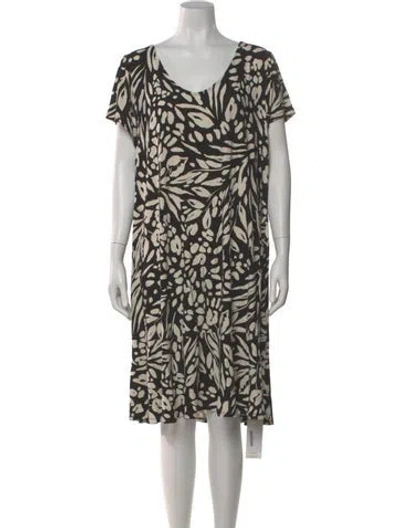 Pre-owned Nicole Miller Printed Knee-length Dress