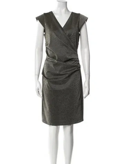 Pre-owned Nicole Miller Printed Knee-length Dress