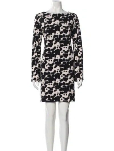 Pre-owned Nicole Miller Printed Knee-length Dress In Multi