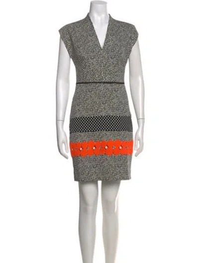 Pre-owned Nicole Miller Printed Mini Dress In Multi