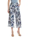 Nicole Miller Printed Pant In Blue