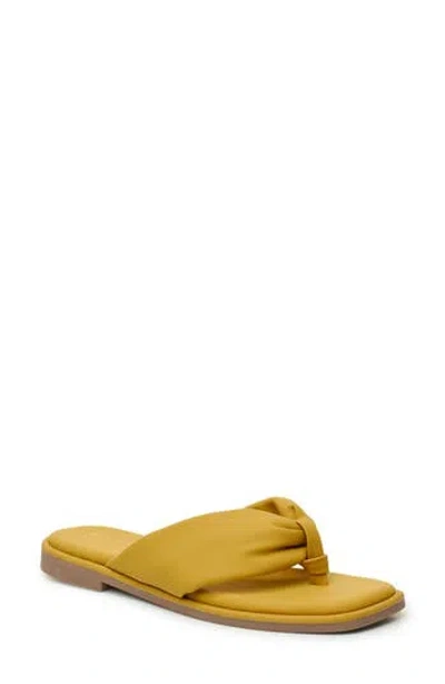 Nicole Miller Puffy Thong Sandal In Sunshine