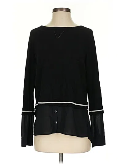 Pre-owned Nicole Miller Pullover Sweater In Black