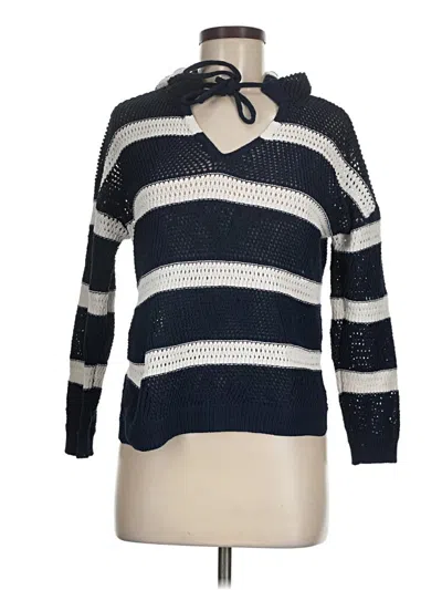 Pre-owned Nicole Miller Pullover Sweater In Blue