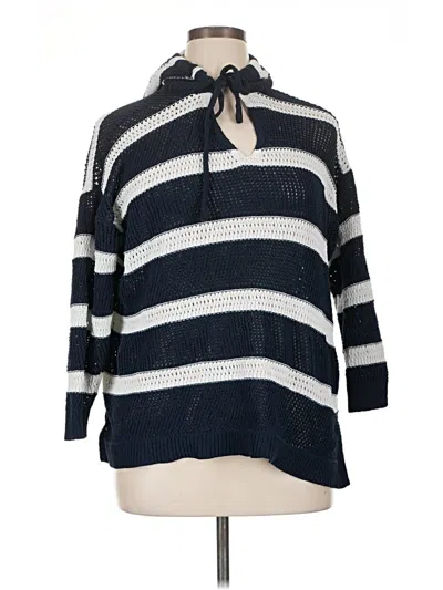 Pre-owned Nicole Miller Pullover Sweater In Blue