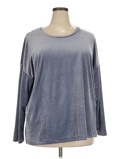 Pre-owned Nicole Miller Pullover Sweater In Blue