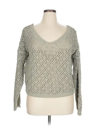 Pre-owned Nicole Miller Pullover Sweater In Gray