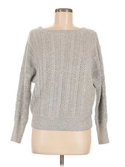 Pre-owned Nicole Miller Pullover Sweater In Gray