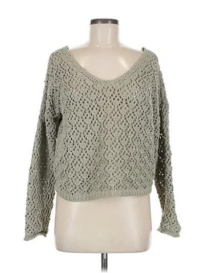 Pre-owned Nicole Miller Pullover Sweater In Gray