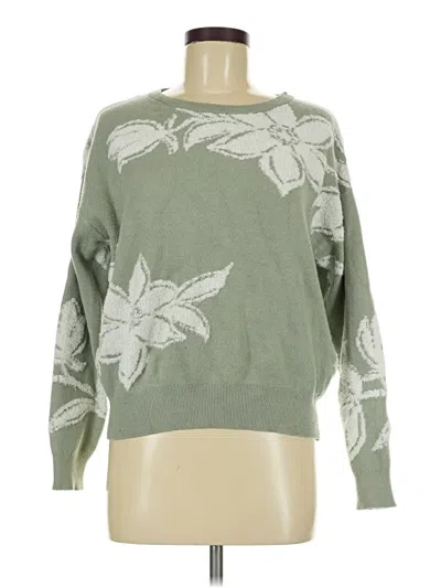 Pre-owned Nicole Miller Pullover Sweater In Green