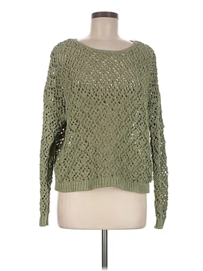 Pre-owned Nicole Miller Pullover Sweater In Green