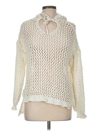 Pre-owned Nicole Miller Pullover Sweater In Ivory