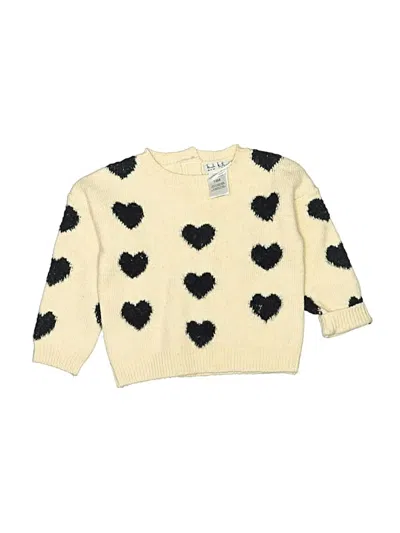 Pre-owned Nicole Miller Kids' Pullover Sweater In Ivory
