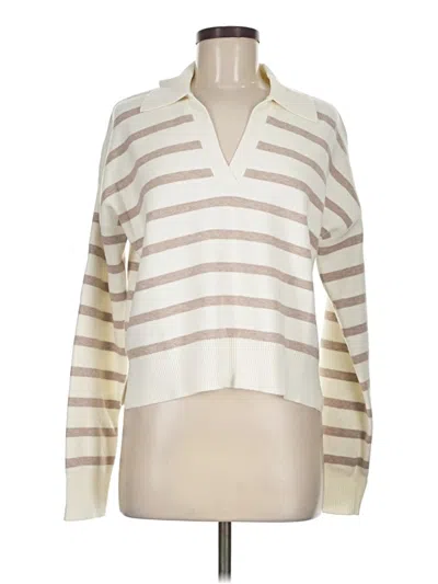 Pre-owned Nicole Miller Pullover Sweater In Ivory