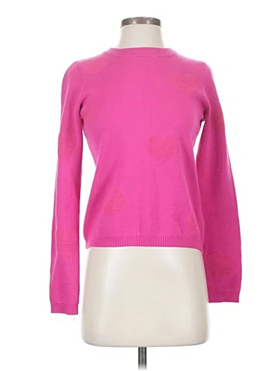 Pre-owned Nicole Miller Pullover Sweater In Pink