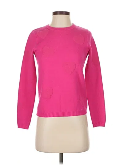 Pre-owned Nicole Miller Pullover Sweater In Pink