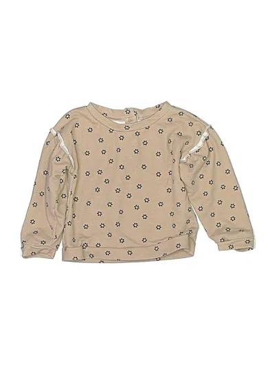 Pre-owned Nicole Miller Kids' Pullover Sweater In Tan