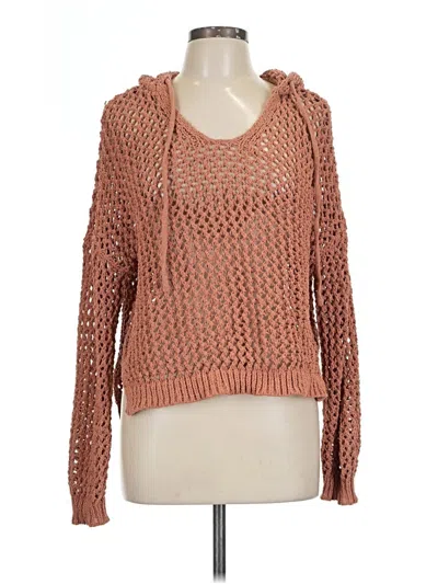 Pre-owned Nicole Miller Pullover Sweater In Tan
