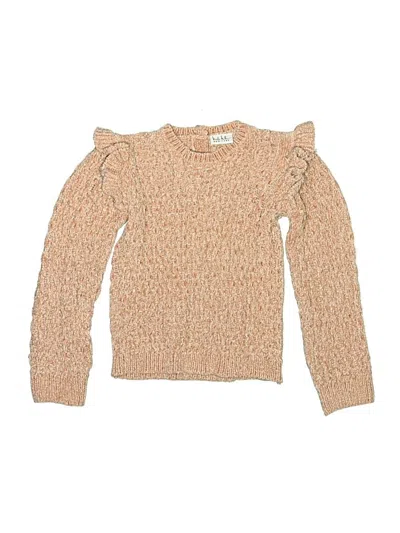 Pre-owned Nicole Miller Kids' Pullover Sweater In Tan