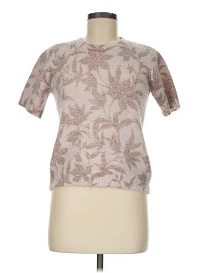 Pre-owned Nicole Miller Pullover Sweater In Tan