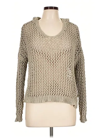 Pre-owned Nicole Miller Pullover Sweater In Tan