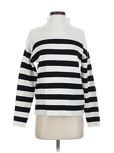 Pre-owned Nicole Miller Pullover Sweater In White