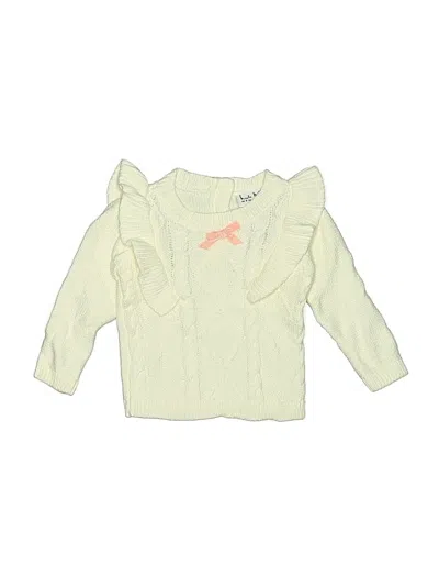 Pre-owned Nicole Miller Babies' Pullover Sweater In Yellow