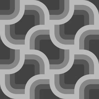 Nicole Miller Retro Geo Black Peel & Stick Wallpaper