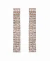 Nicole Miller Rhinestone Linear Earrings In Gold In Gold