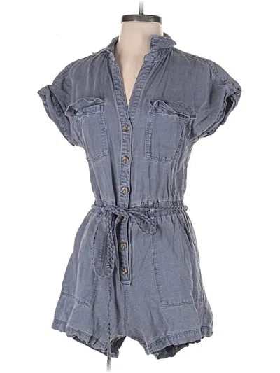Pre-owned Nicole Miller Romper In Gray
