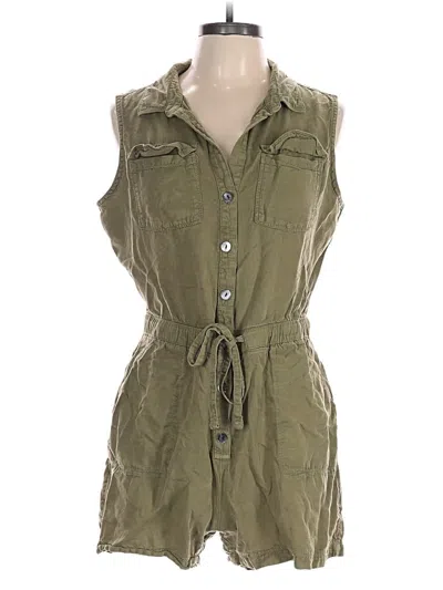 Pre-owned Nicole Miller Romper In Green