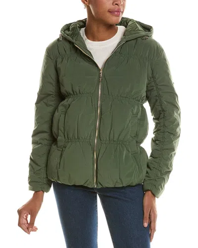 Nicole Miller Ruched Jacket In Green