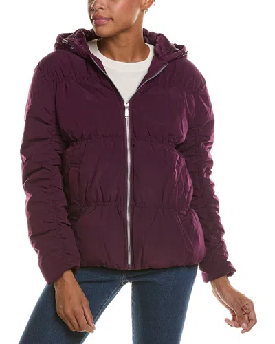 Nicole Miller Ruched Jacket In Purple